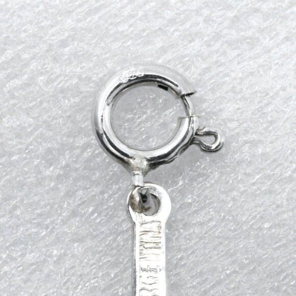 TIFFANY&Co. Open teardrop Necklace Elsa Peretti Silver925 2.6g Women - Picture 7 of 12